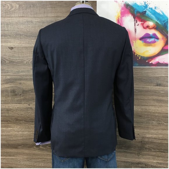 J Crew Mens Blazer Sport Coat Two‎ Button Casual Jacket Size 40R Wool Suits - Picture 6 of 13